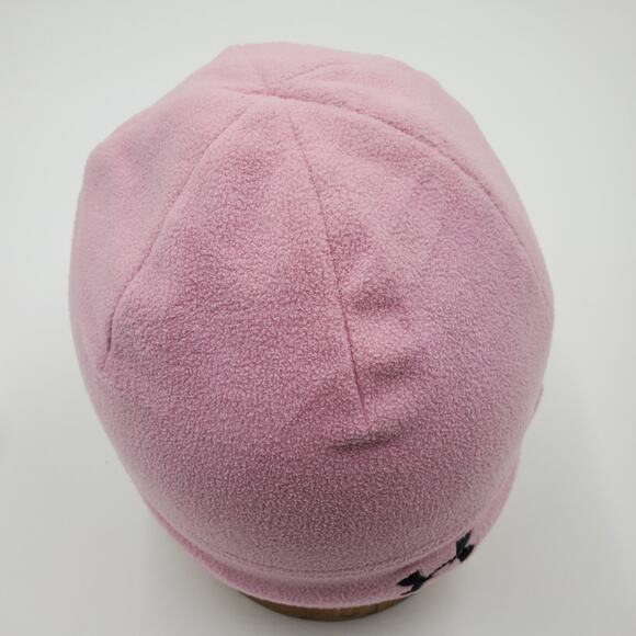 Under Armour Pink Breast Cancer Awareness Skull Cap Snow Ski Beanie, PRE-OWNED - Picture 5 of 6